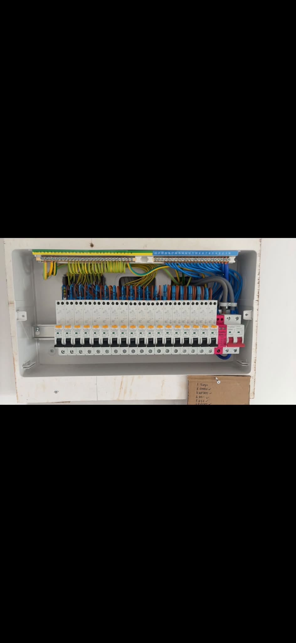 Domestic electrical work in progress